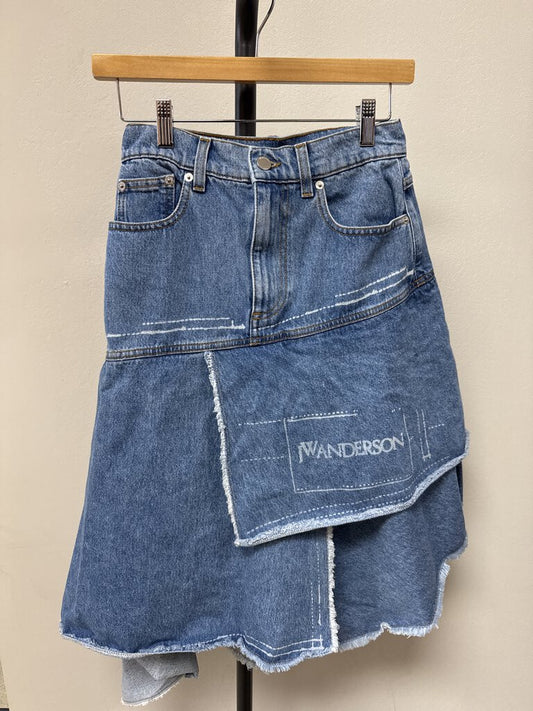 JW Anderson Rufle Denim Skirt