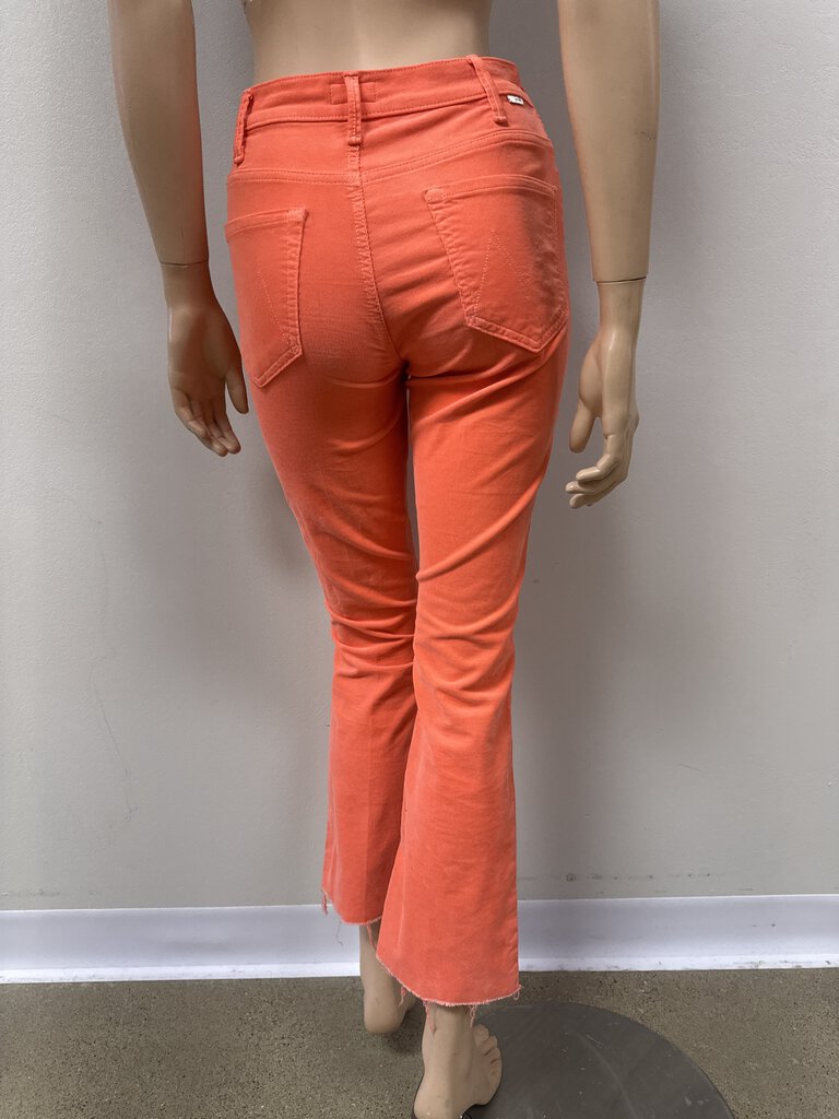 Mother Orange Corduroy Pant