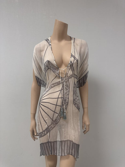 Lotty B Mustique Silk Sheer Print Cover Up