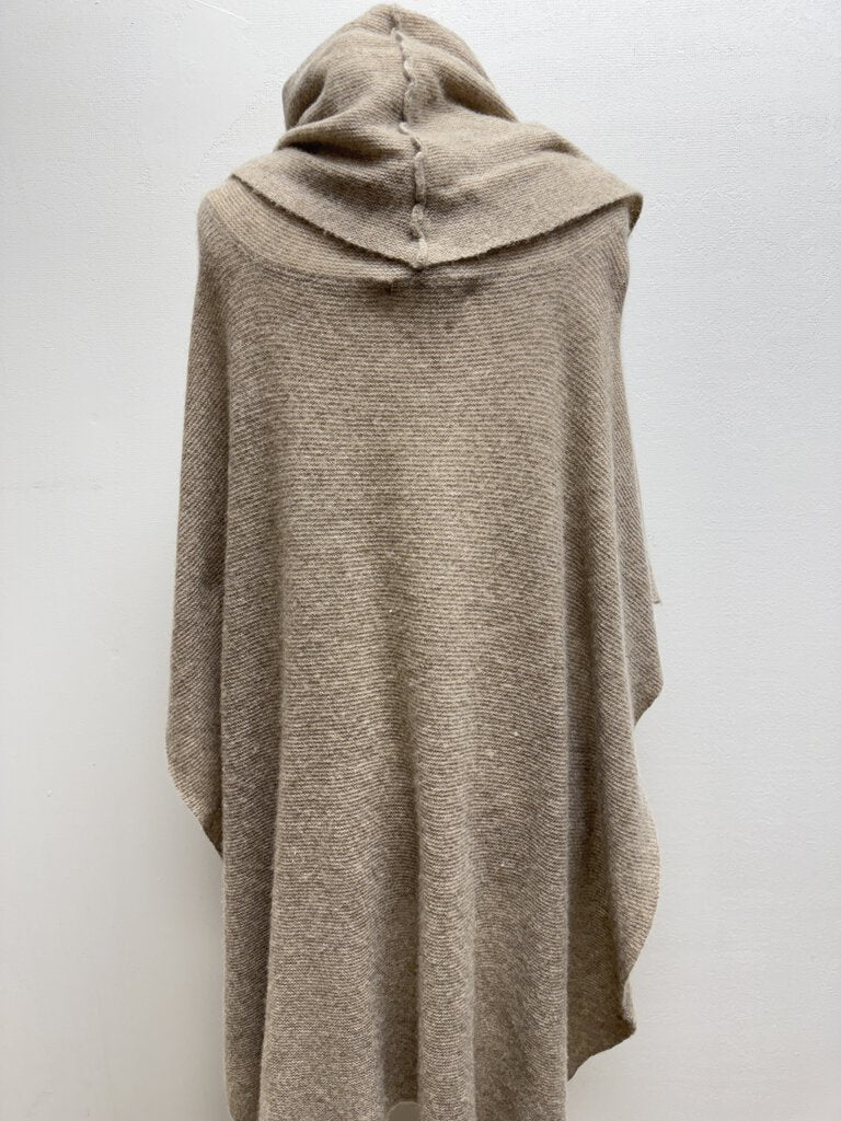 360 Cashmere Tan Cashmere Poncho