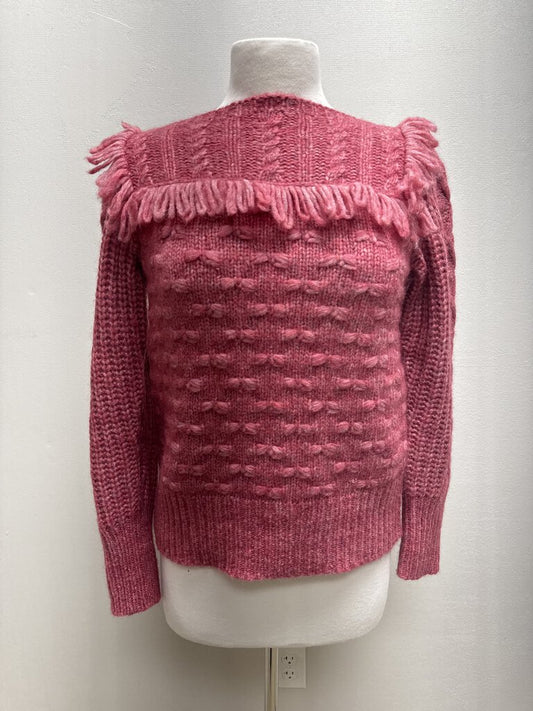 LoveShackFancy Rose Fringe Sweater