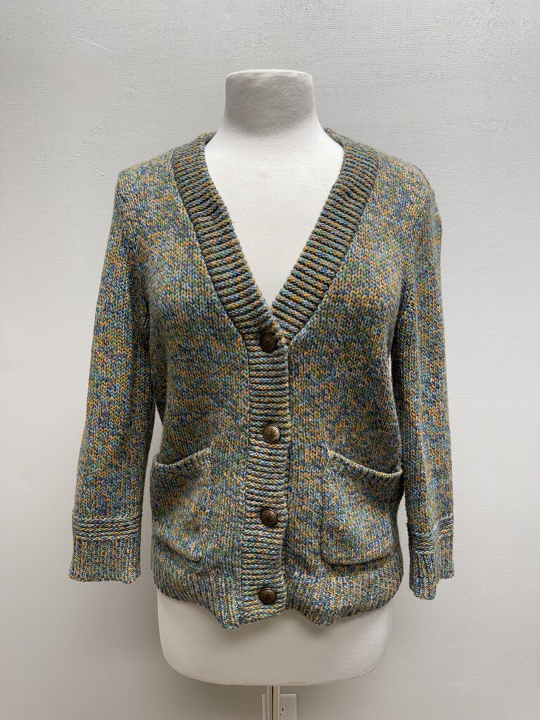 rag & bone Green Multi Knit Cardigan