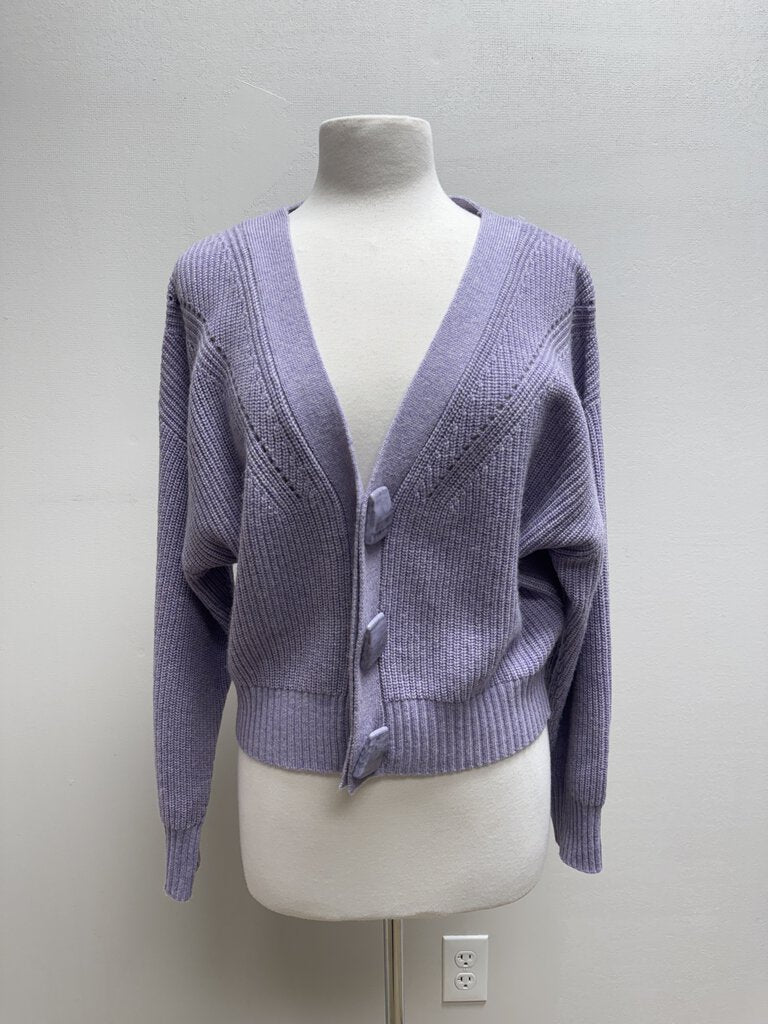 Cult Gaia Purple Cardigan