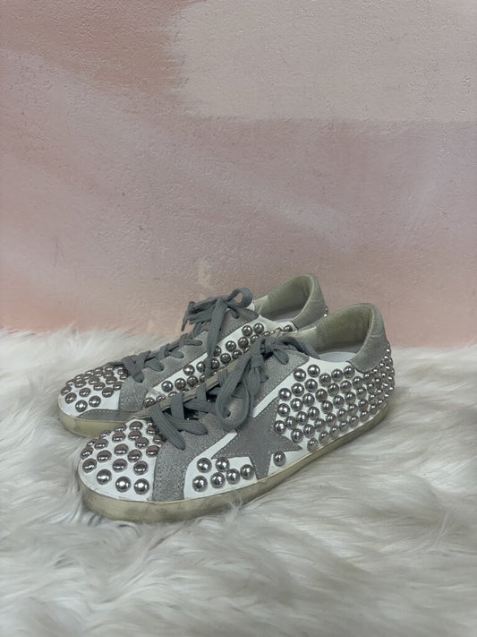 Golden Goose White All Over Stud Sneaker