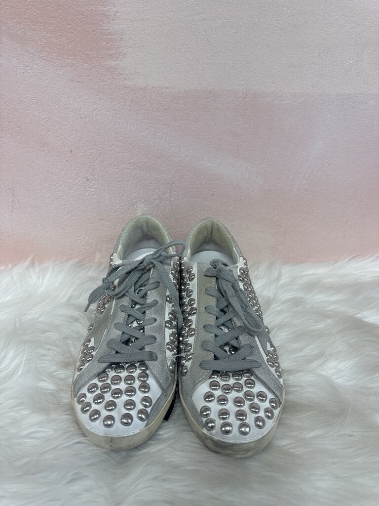 Golden Goose White All Over Stud Sneaker