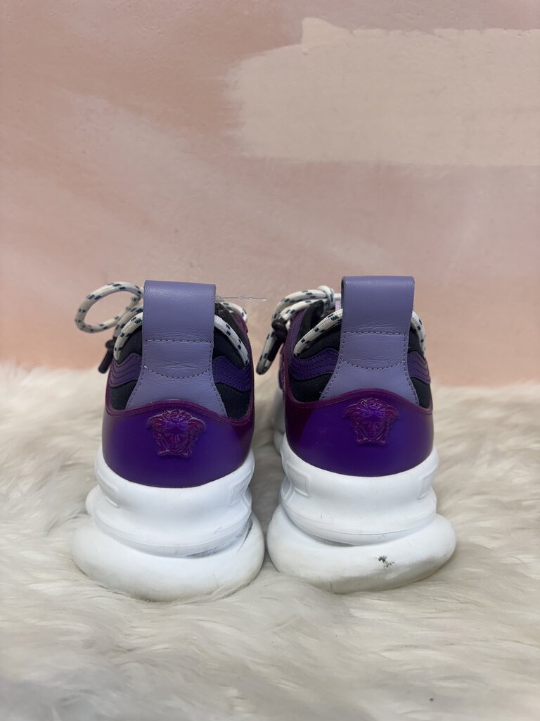 Versace Purple Plaid Trainers