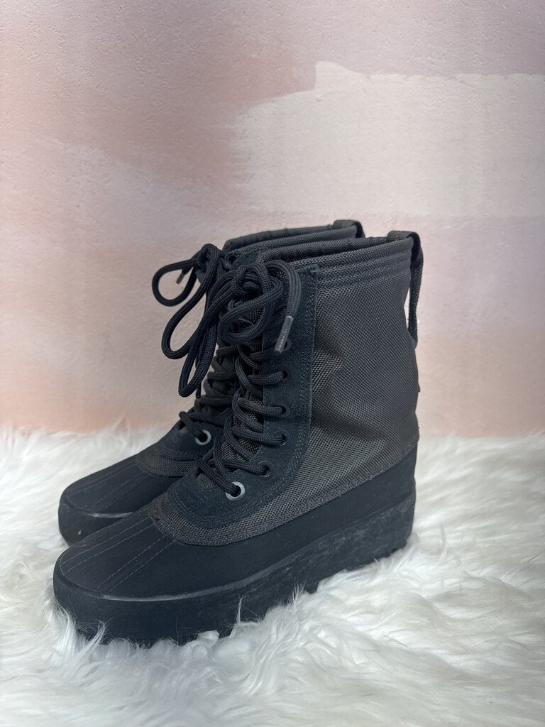 Adidas x Yeezy Black Lace Up Wedge Boot