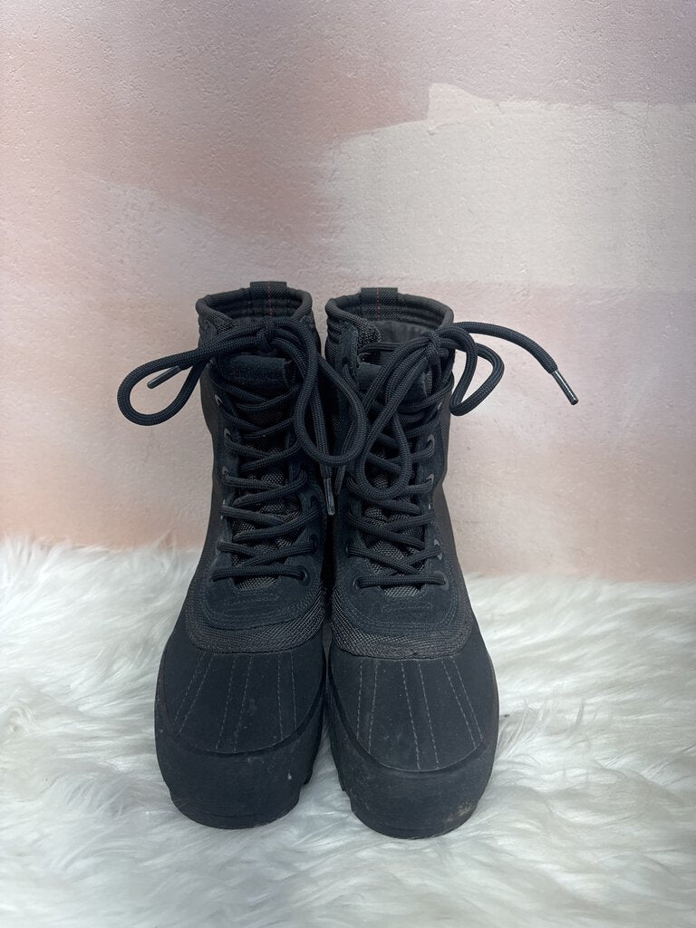 Adidas x Yeezy Black Lace Up Wedge Boot