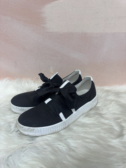 Gabor Black Suede Sneaker