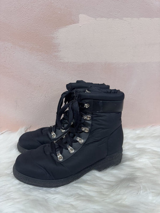 Chanel Black Coco Neige Snow Boots