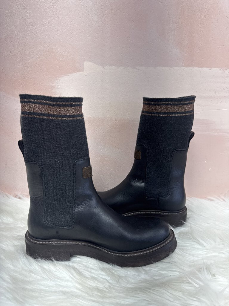 Brunello Cucinelli Black Chelsea Boots