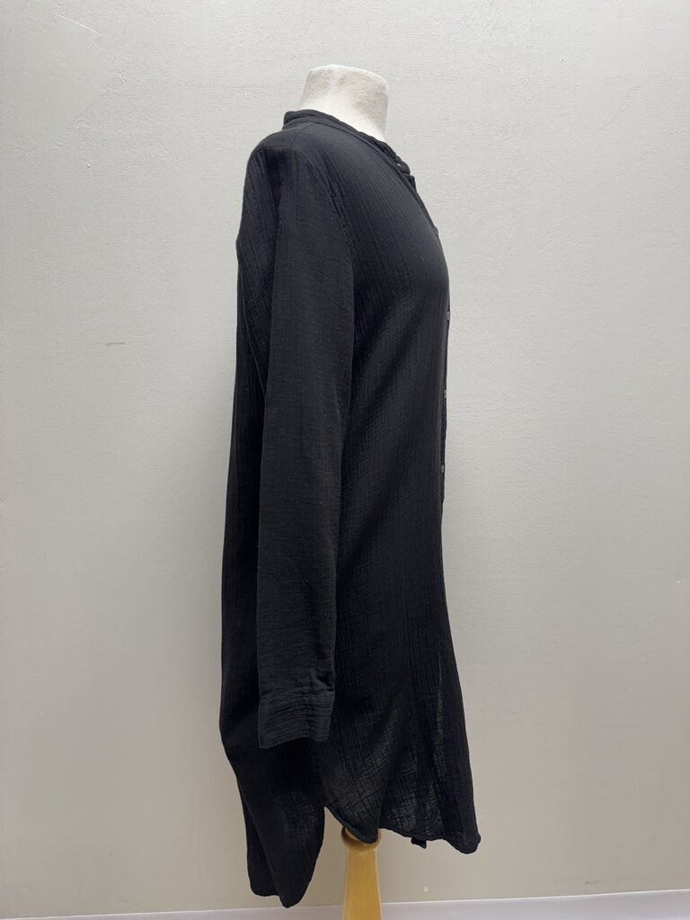 Eileen Fisher Black Gauze Dress