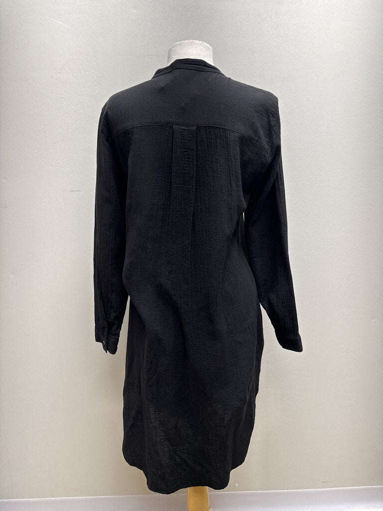 Eileen Fisher Black Gauze Dress