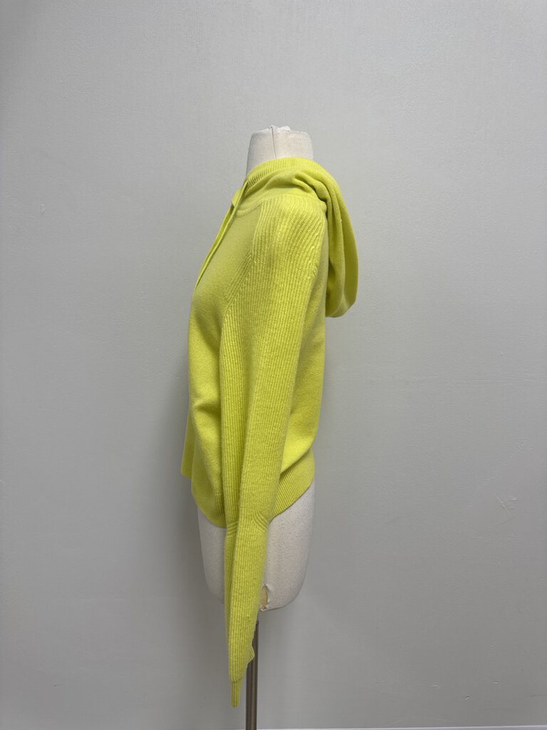 rag & bone Lime Green Cashmere Hoodie NWT