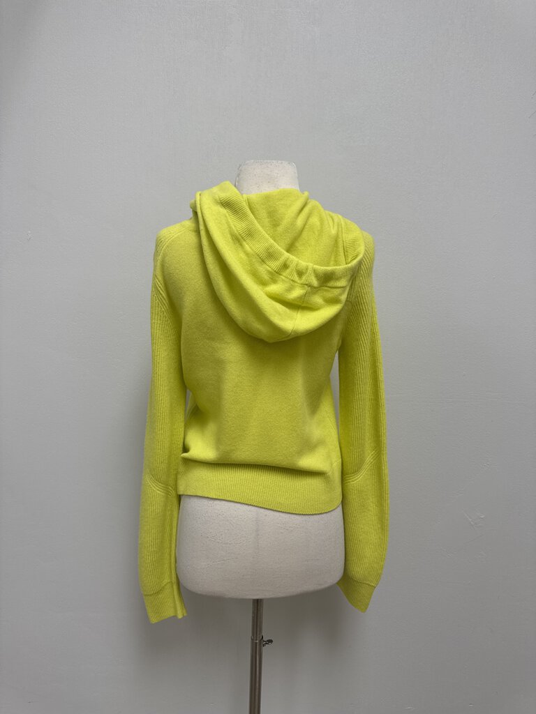 rag & bone Lime Green Cashmere Hoodie NWT