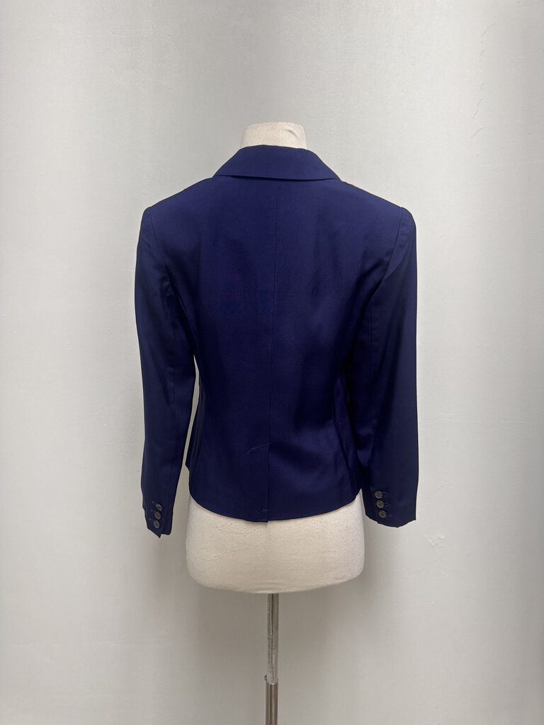 DVF Blue Cropped Blazer