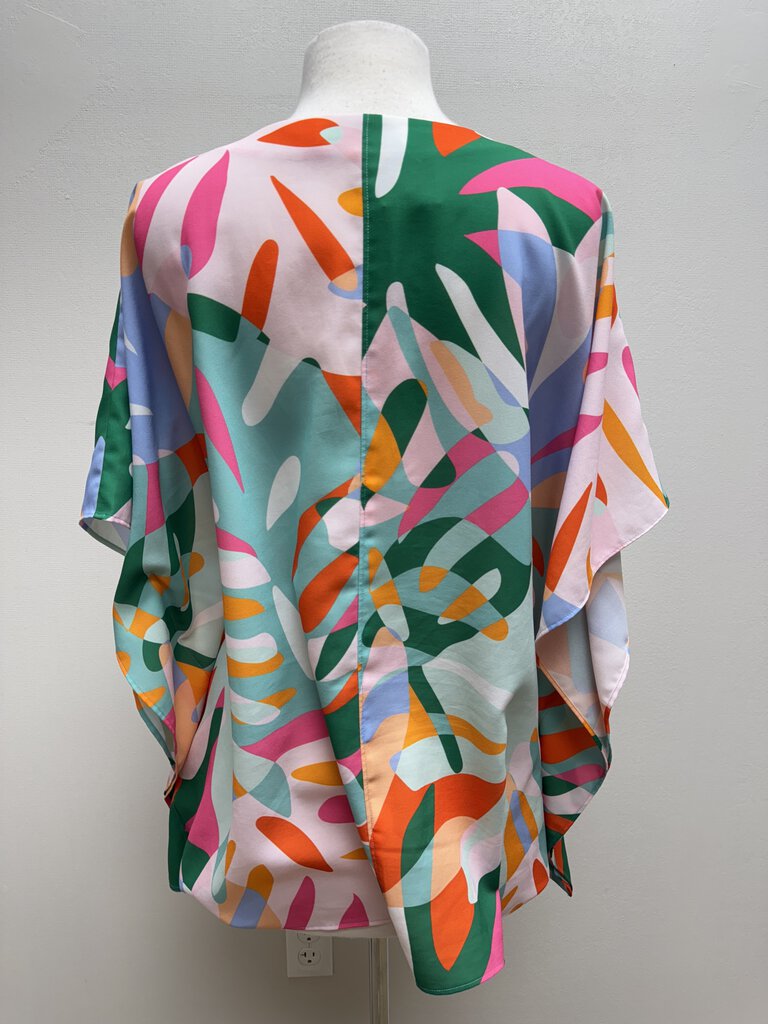 Crosby Large Print Oversized S/S Top