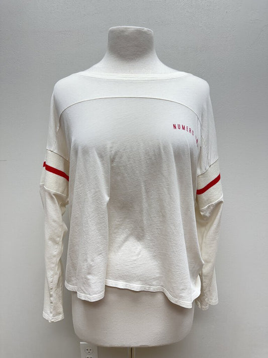 Joie Ivory Baseball Tee