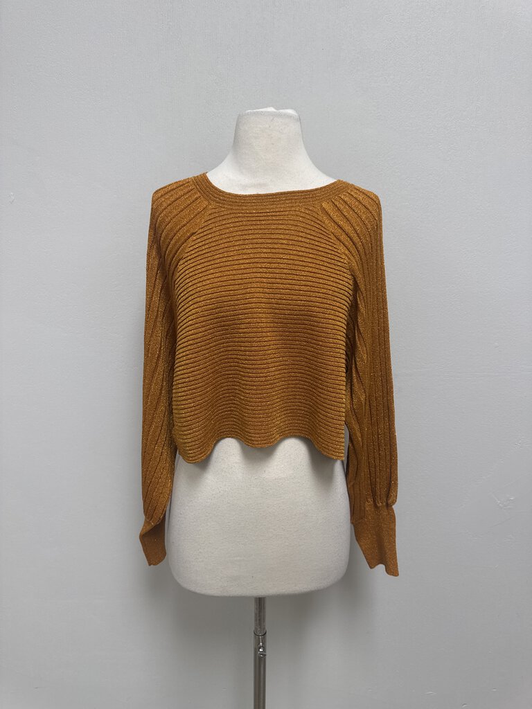 Esteban Cortazar Gold Knit Top