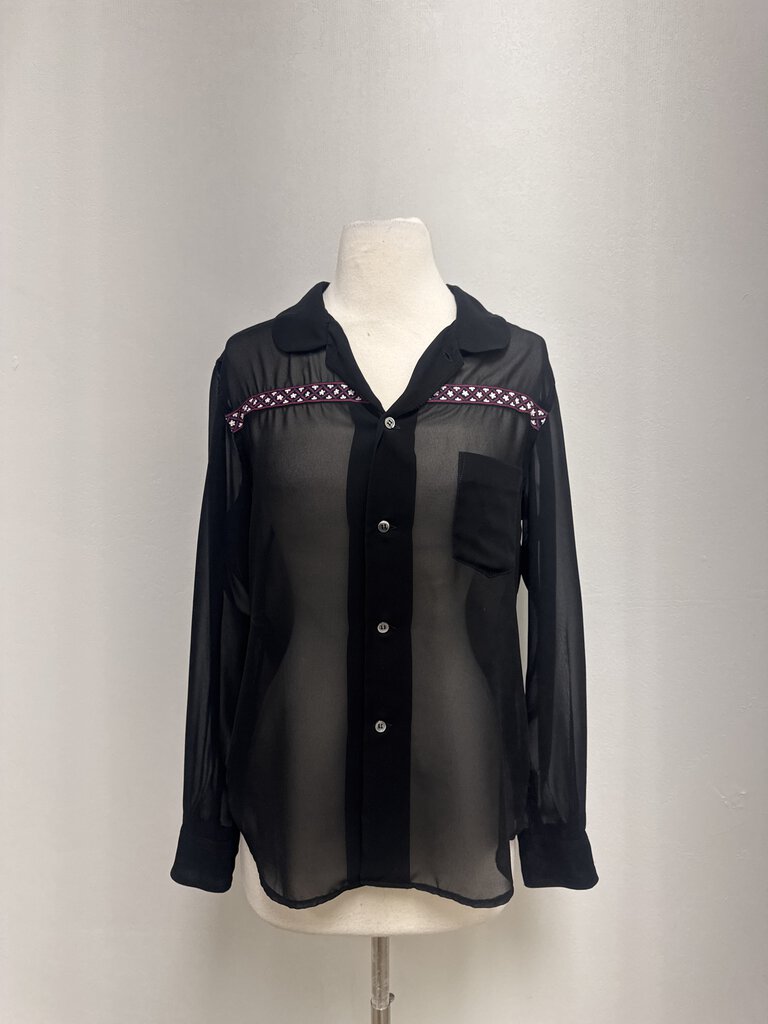 Comme des Garcon Black Button Up