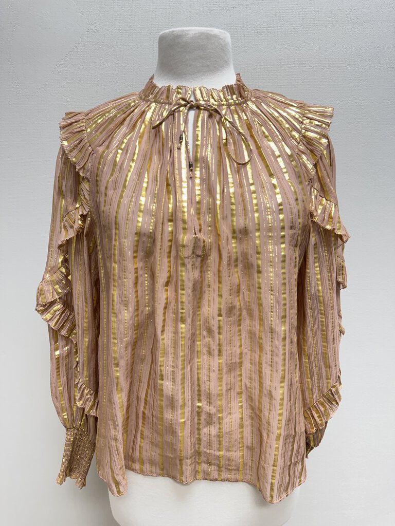 Ulla Johnson Gold Metallic Blouse