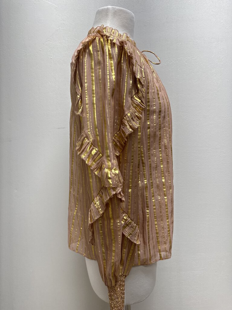 Ulla Johnson Gold Metallic Blouse