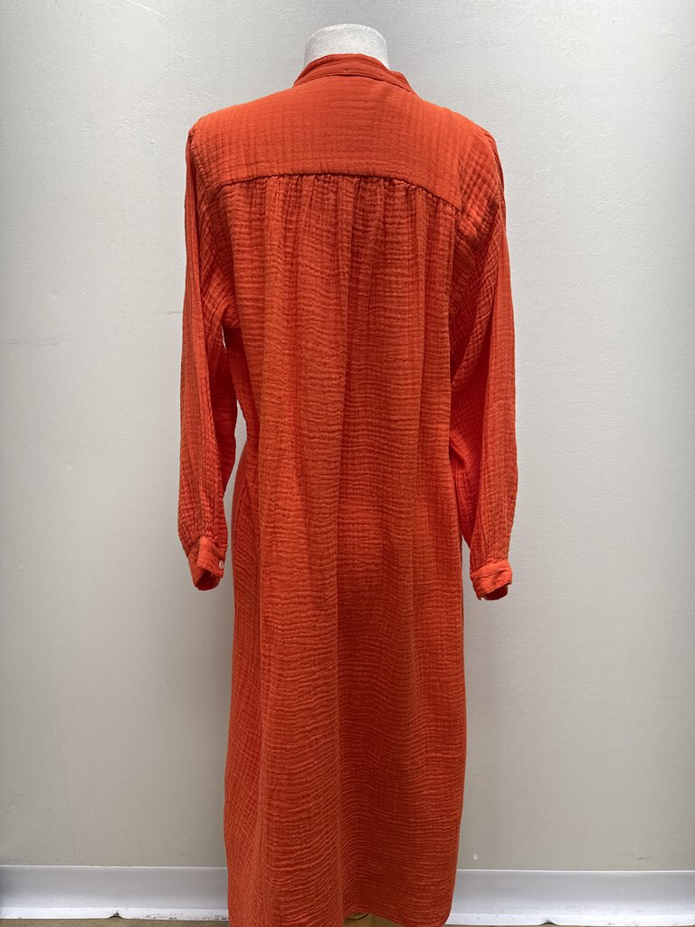 Felicite Orange Guaze Maxi Dress