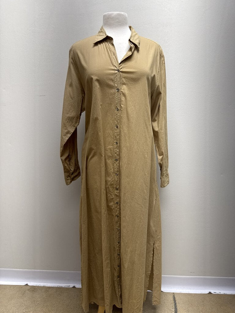 Xirena Tan Maxi Shirt Dress NWT