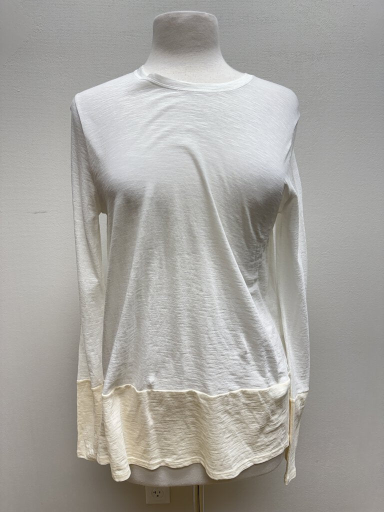 Vince White Two Tone Tee