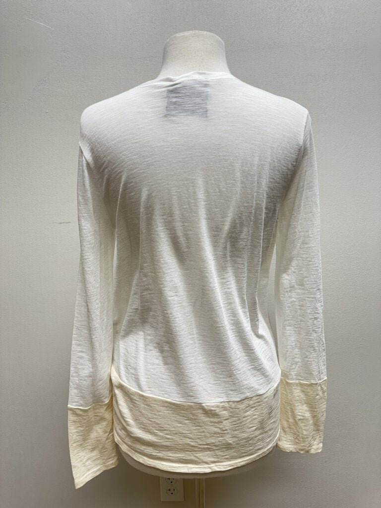 Vince White Two Tone Tee