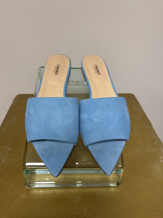 L'Agence Blue Suede Slide