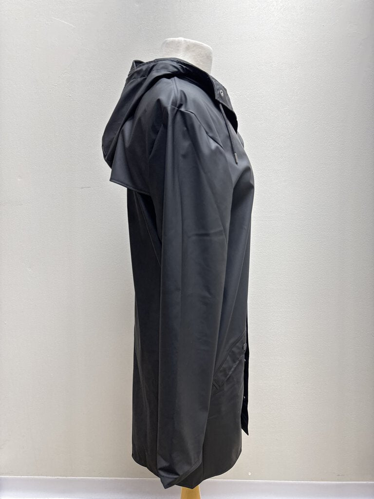 Rains Black Raincoat