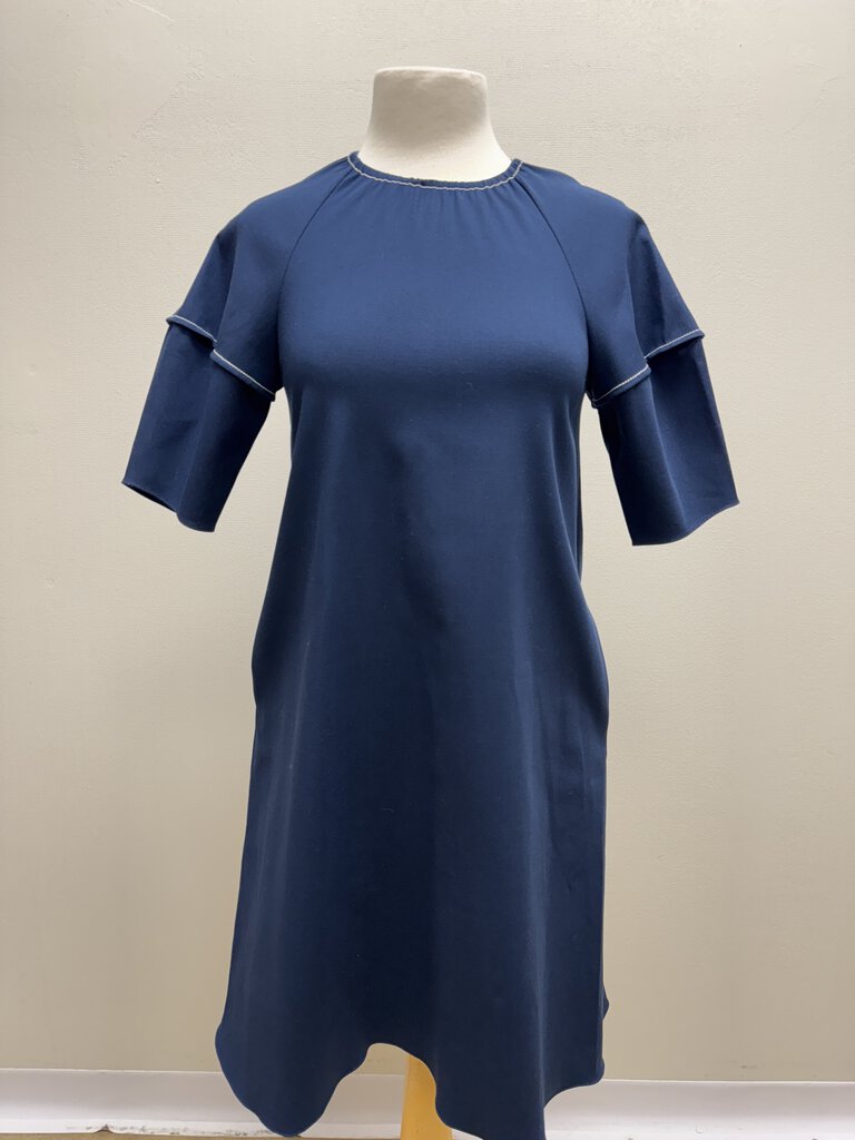 Rosetta Getty Navy Midi Dress