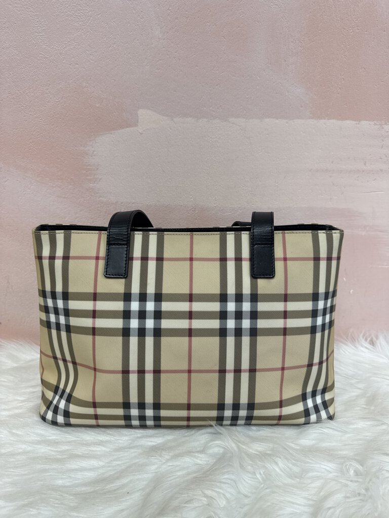 Burberry Tan Haymarket Tote