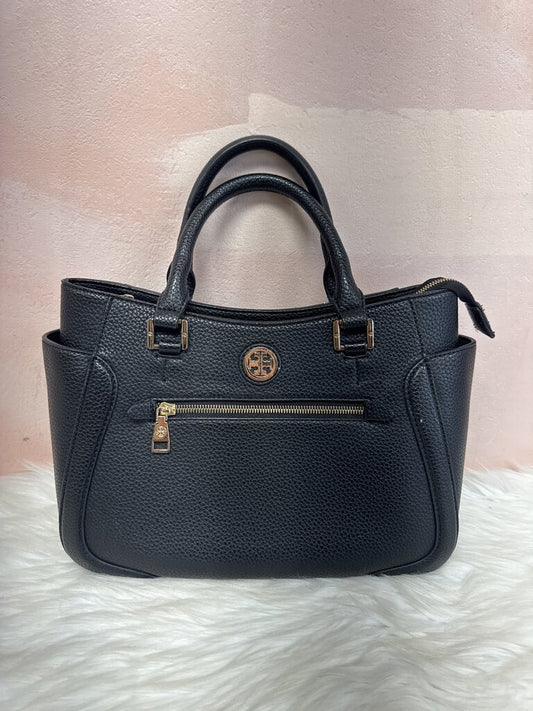 Tory Burch Black Pebbled Leather Shoulder Bag