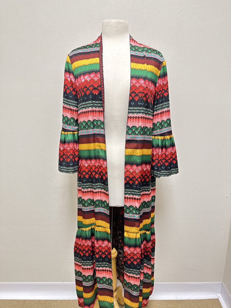 Alice + Olivia Colorful Printed Reversible Kimono