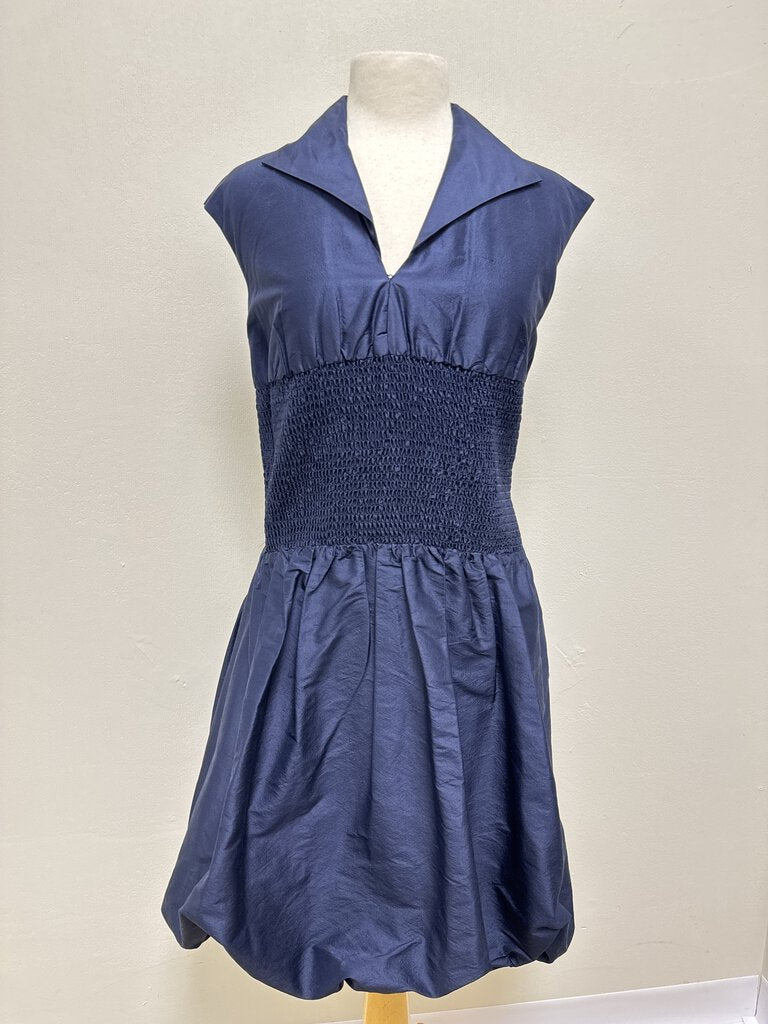 Shani Blue Smocked Dress