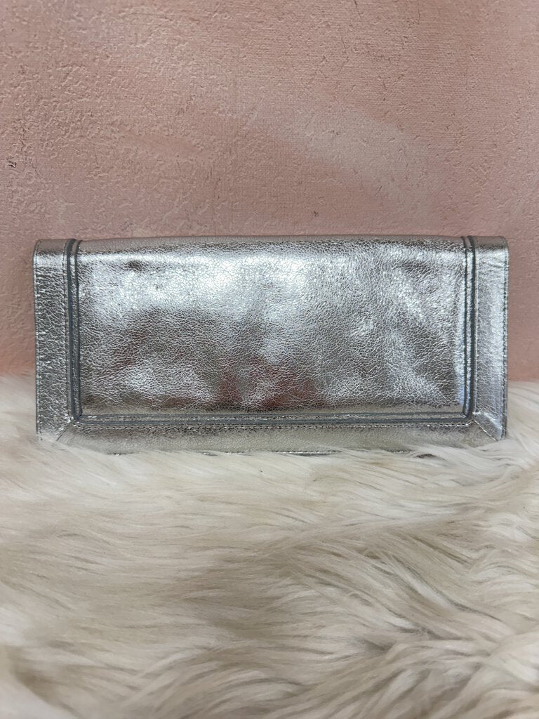 Tory Burch Silver Clutch