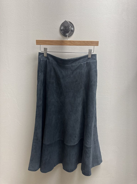 Kobi Halperin Slate Suede Maxi Skirt