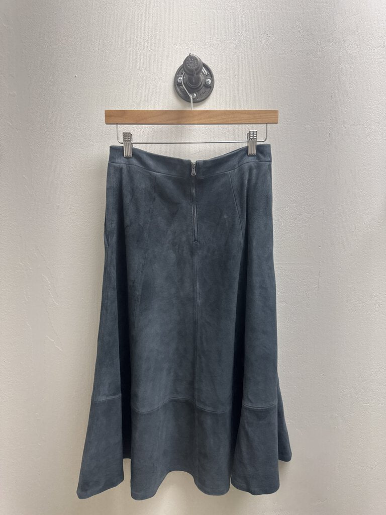 Kobi Halperin Slate Suede Maxi Skirt