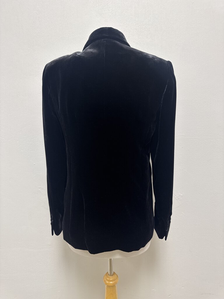 Saks Fifth Ave Black Velvet Blazer