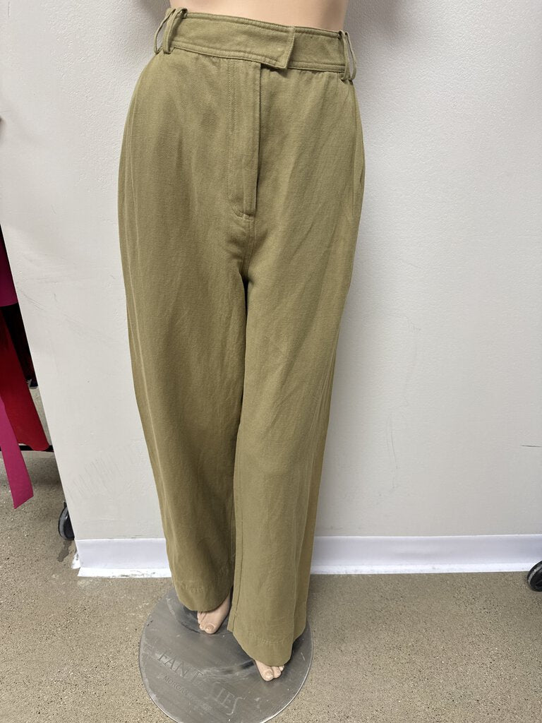 Apiece Apart Olive Pleated Chino