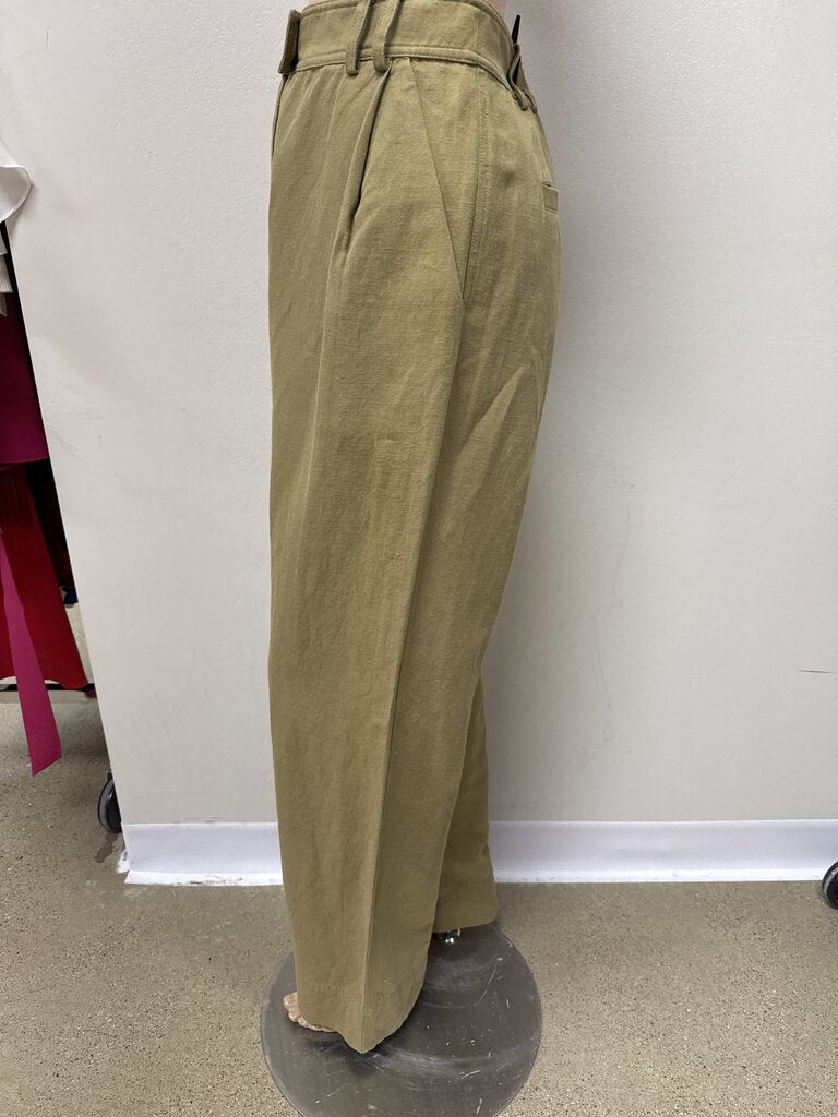 Apiece Apart Olive Pleated Chino