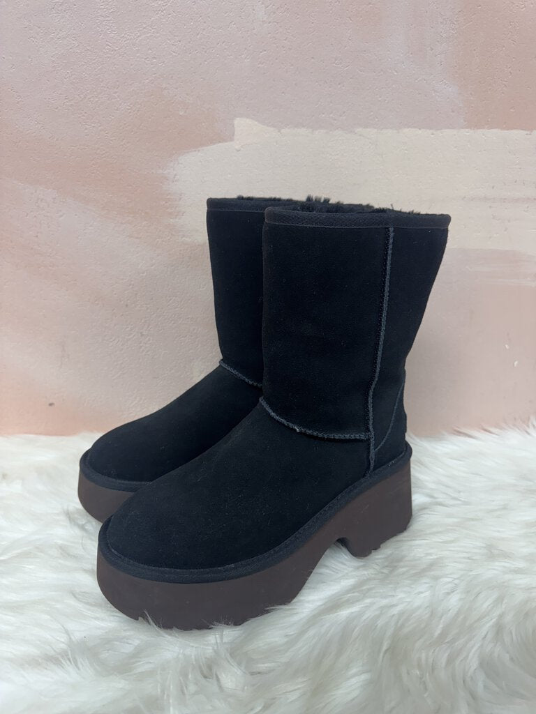 Ugg Black Shearling Platform Boot