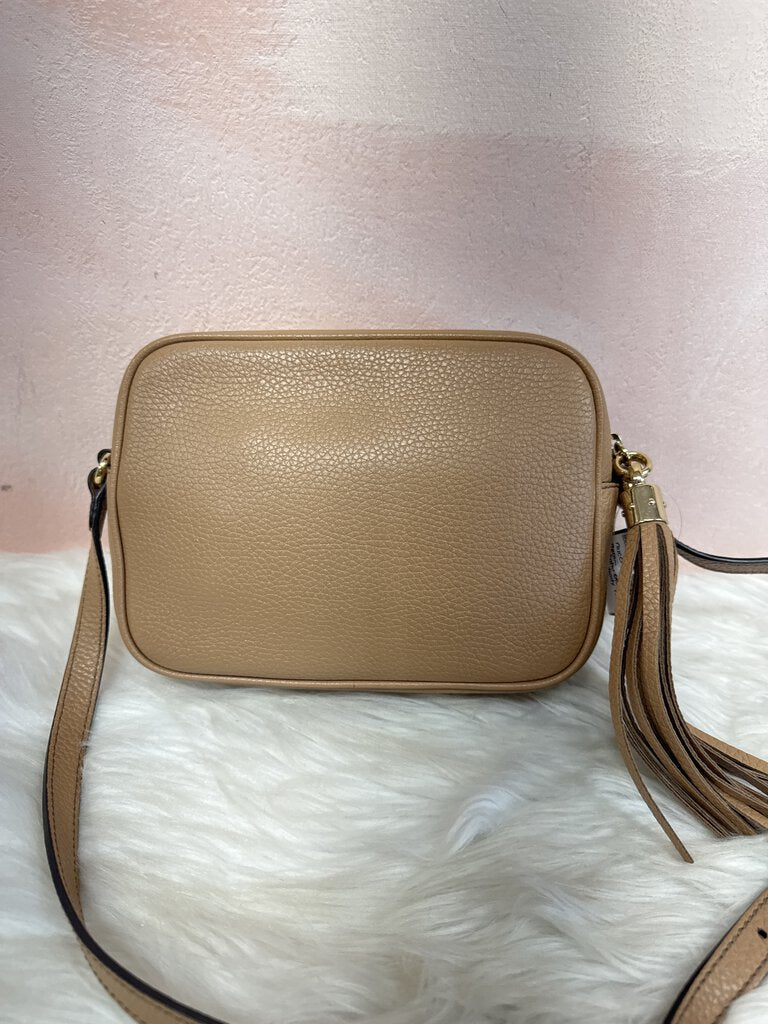 Gucci Tan Pebbled Leather Soho Disco Crossbody