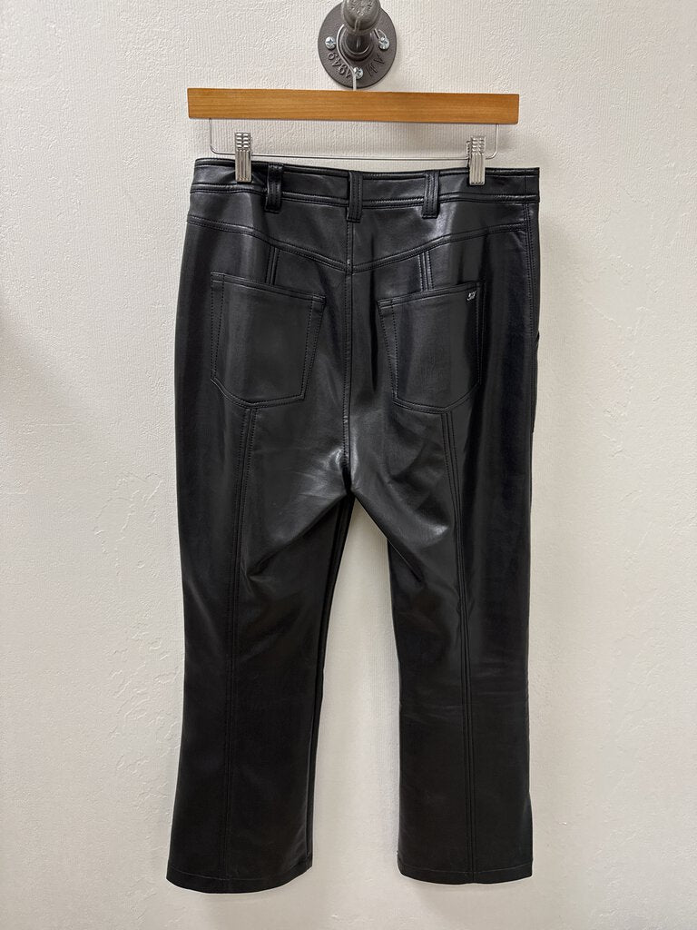 Cinq a Sept Black Faux Leather Trouser