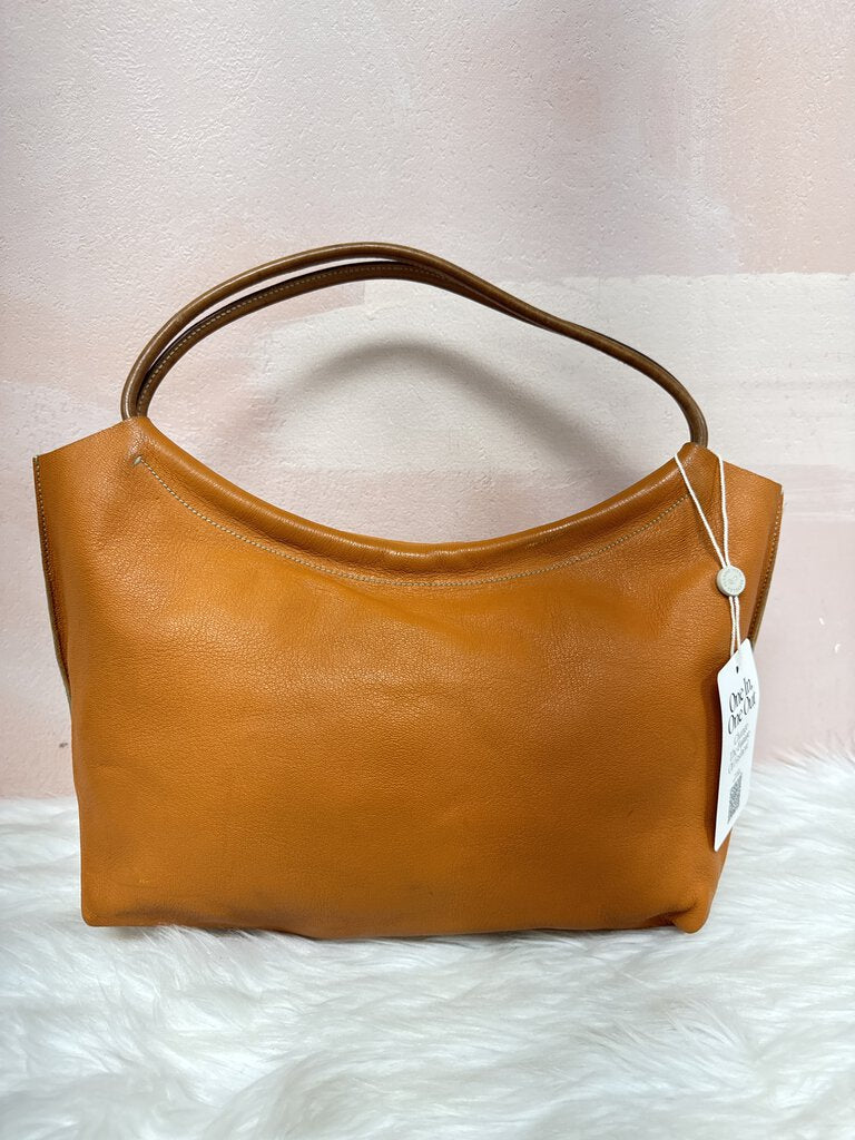 Miu Miu Orange Leather Sac a Main Tote