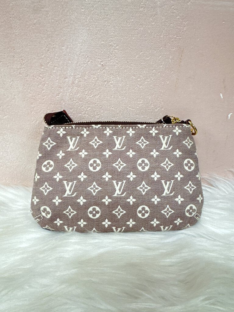 Louis Vuitton Red Monogram Mini Lin Pochette '10