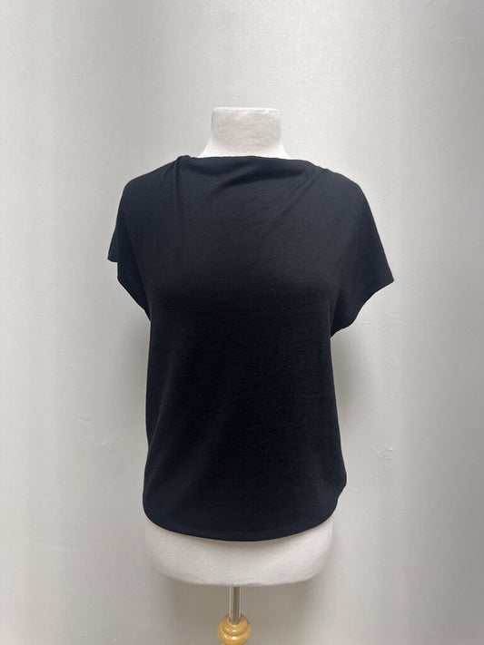 Vince Black Cowl Neck Tee