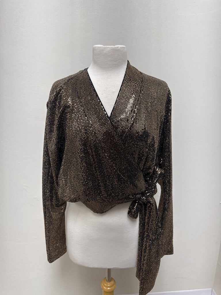 Zhivago Gold Wrap Top